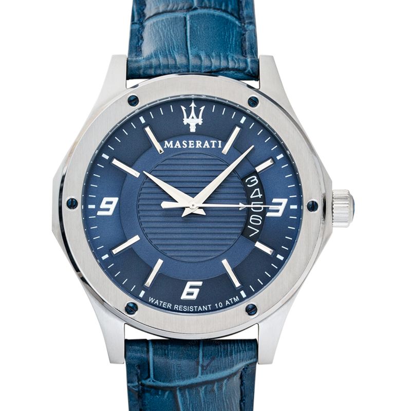  Shop Authentic Maserati Circuito Blue Dial Blue Leather Strap Watch For Men - R8851127003 - Luxxuri