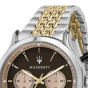  Shop Authentic Maserati Legend Chronograph 42mm Brown Dial Two Tone Steel Strap Watch For Men - R8873638003 - Luxxuri