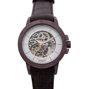  Shop Authentic Maserati Ingegno Automatic White Skeleton Dial Brown Leather Strap Watch For Men - R8821119003 - Luxxuri