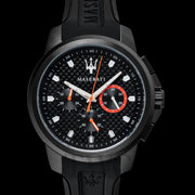  Shop Authentic Maserati SFIDA Chronograph Quartz Stainless Steel Black Dial Watch For Men - R8851123007 - Luxxuri