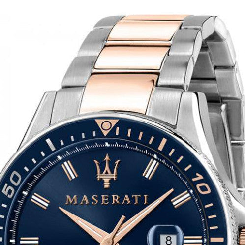  Shop Authentic Maserati SFIDA Quartz Blue Dial Stainless Steel 44mm Watch For Men - R8853140003 - Luxxuri