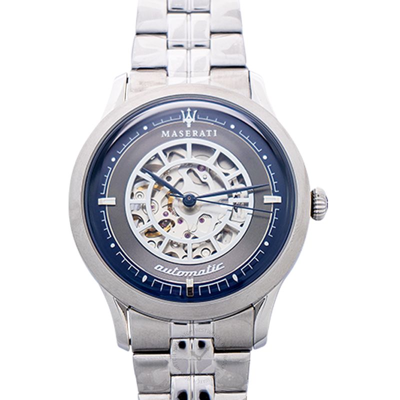  Shop Authentic Maserati Ricordo Automatic Gray Dial Silver Steel Strap Watch For Men - R8823133003 - Luxxuri