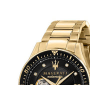  Shop Authentic Maserati SFIDA Black Dial Yellow Gold Toned Watch For Men - R8823140003 - Luxxuri