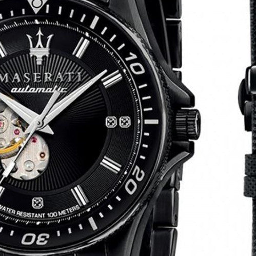  Shop Authentic Maserati SFIDA Automatic Black Special Edition 44mm Watch For Men - R8823140005 - Luxxuri