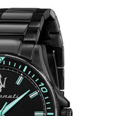  Shop Authentic Maserati SFIDA Aqua Edition Analog Black Dial Black Steel Strap Watch For Men - R8853144001 - Luxxuri
