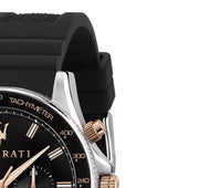  Shop Authentic Maserati SFIDA 44mm Black Silicon Chronograph Watch For Men - R8871640002 - Luxxuri