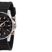  Shop Authentic Maserati SFIDA 44mm Black Silicon Chronograph Watch For Men - R8871640002 - Luxxuri