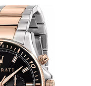  Shop Authentic Maserati SFIDA Chronograph Black Dial Two Tone Steel Strap Watch For Men - R8873640009 - Luxxuri