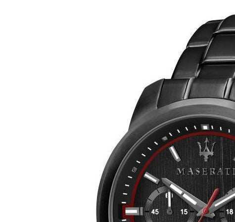  Shop Authentic Maserati Successo 44mm Black Dial Black Steel Strap Watch For Men - R8873621014 - Luxxuri