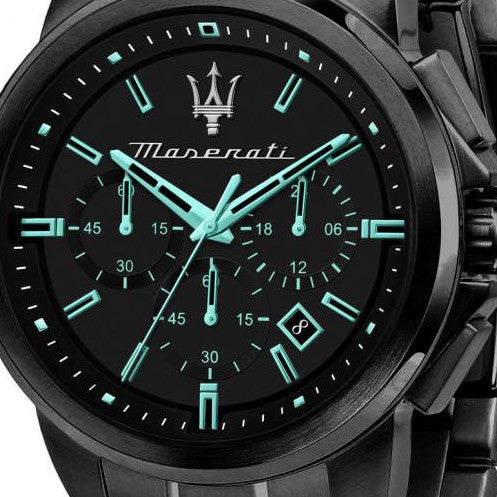  Shop Authentic Maserati Successo Aqua Edition Black Dial Stainless Steel Strap Watch For Men - R8873644003 - Luxxuri