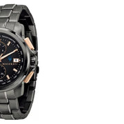  Shop Authentic Maserati Successo Solar Black Dial Grey Steel Strap Watch For Men - R8873645001 - Luxxuri