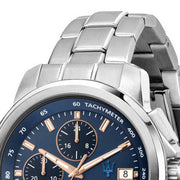  Shop Authentic Maserati Successo 44mm Solar Blue Stainless Steel Watch For Men - R8873645004 - Luxxuri