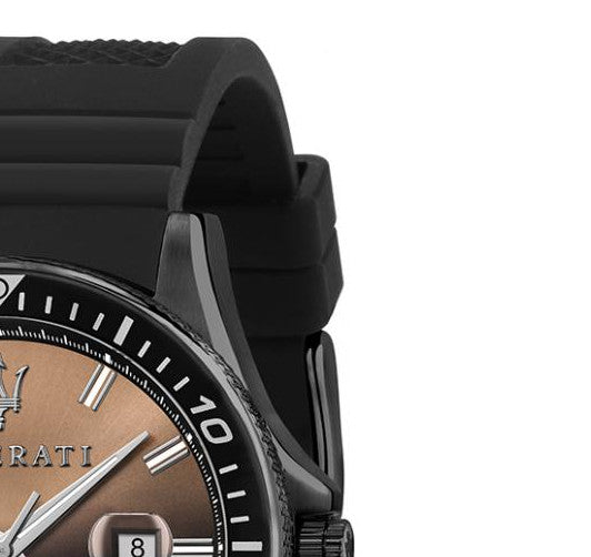  Shop Authentic Maserati SFIDA Quartz Black Dial Black Rubber Strap Watch For Men - R8851140001 - Luxxuri