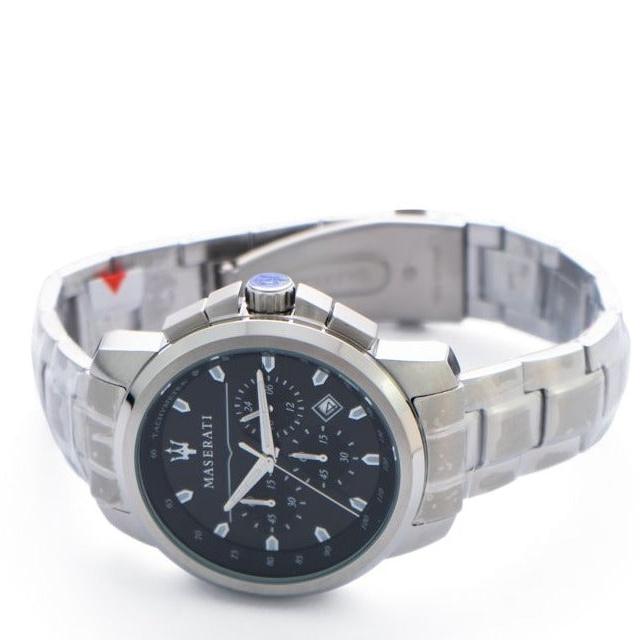  Shop Authentic Maserati Successo Chronograph Black Dial Silver Steel Strap Watch For Men - R8873621001 - Luxxuri
