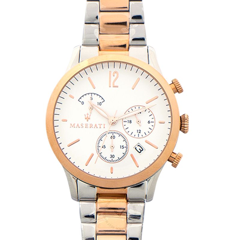 Shop Authentic Maserati Tradizione White Dial Two Tone Stainless Steel Strap Watch For Men - R8873625001 - Luxxuri