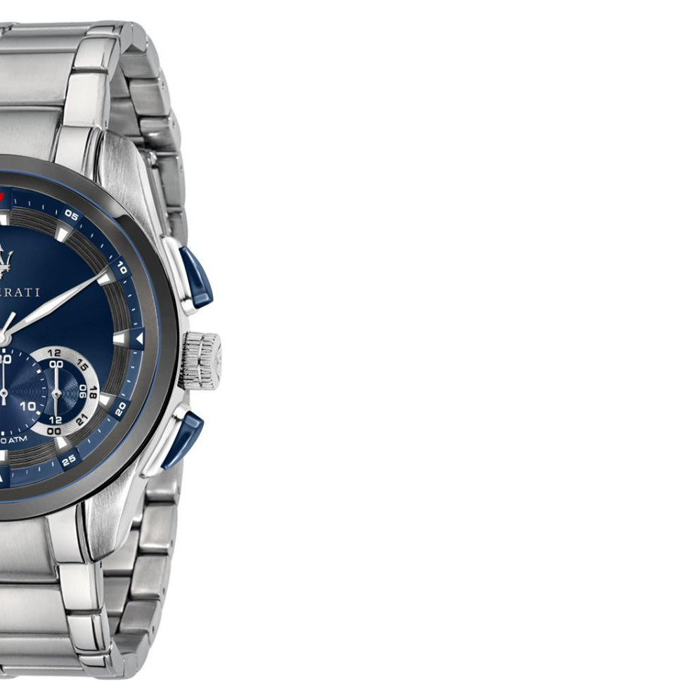 Shop Authentic Maserati Traguardo Chronograph 45mm Blue Dial Stainless Steel Watch For Men - R8873612014 - Luxxuri