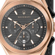  Shop Authentic Maserati Triconic Chronograph Grey Dial Brown Leather Strap Watch For Men - R8871639003 - Luxxuri