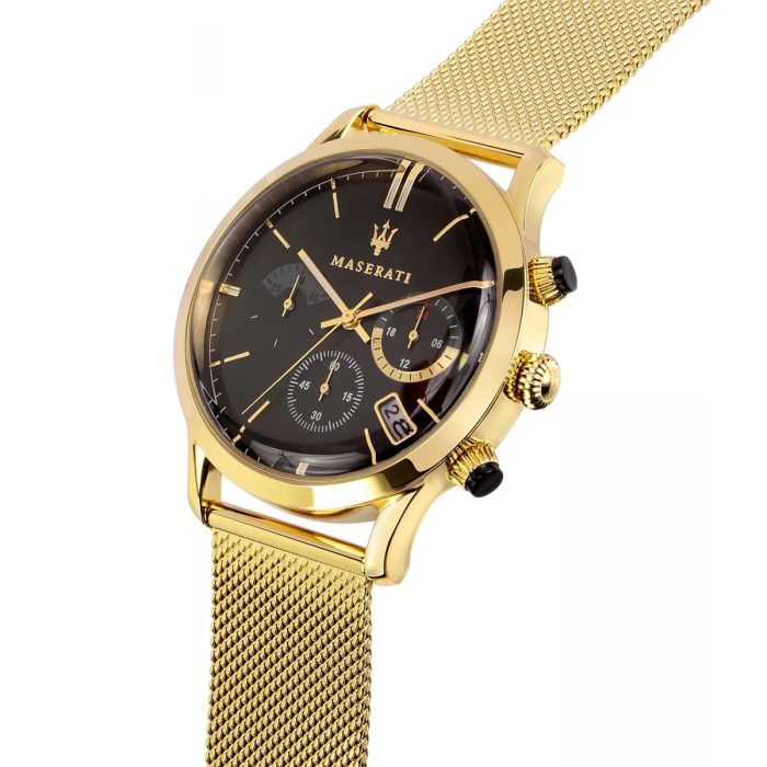  Shop Authentic Maserati Ricordo Chronograph Black Dial Stainless Steel Mesh Bracelet Watch For Men - R8873633003 - Luxxuri