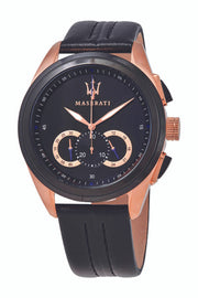  Shop Authentic Maserati Traguardo 45mm Black Dial Watch Black Strap For Men - R8871612025 - Luxxuri