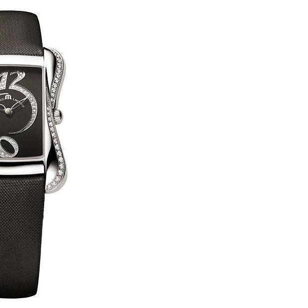  Shop Authentic Maurice Lacroix Fiaba Black Dial with Diamonds Black Leather Strap Watch for Women - DV5012-SD531-350 - Luxxuri