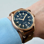  Shop Authentic Maurice Lacroix Pontos Diver Limited Edition Black Dial Brown Leather Strap Watch For Men - PT6248-BRZ01-330-3 - Luxxuri