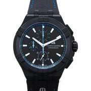  Shop Authentic Maurice Lacroix Aikon Chronograph Limited Edition Black Dial Black Leather Strap Watch for Men - AI1018-PVB01-337-1 - Luxxuri