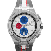  Shop Authentic Maurice Lacroix Aikon Chronograph Special Edition Mahindra Racing Silver Dial Grey Rubber Strap Watch for Men - AI1018-TT031-130-2 - Luxxuri