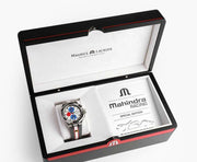  Shop Authentic Maurice Lacroix Aikon Chronograph Special Edition Mahindra Racing Silver Dial Grey Rubber Strap Watch for Men - AI1018-TT031-130-2 - Luxxuri
