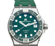  Shop Authentic Maurice Lacroix Aikon Venturer Green Dial Green Rubber Strap Watch for Men - AI6057-SSL50-630-5 - Luxxuri