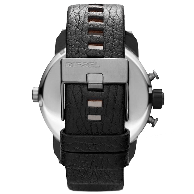  Shop Authentic Diesel Badass Chronograph Anthracite Dial Black Leather Strap Watch For Men - DZ7270 - Luxxuri