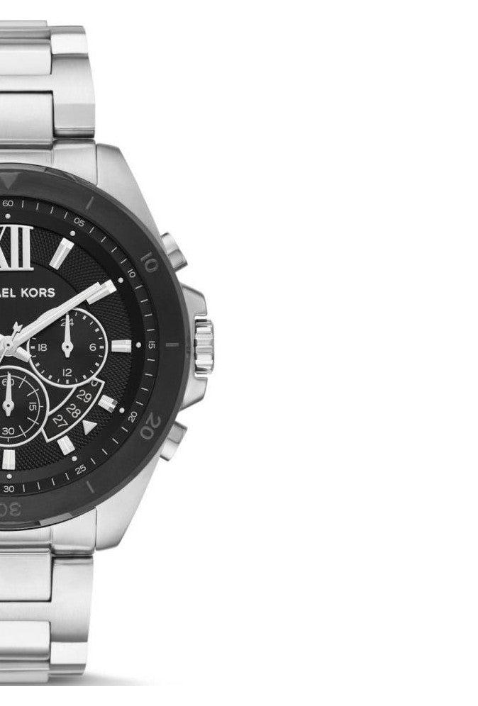  Shop Authentic Michael Kors Brecken Chronograph Black Dial Silver Steel Strap Watch For Men - MK8847 - Luxxuri