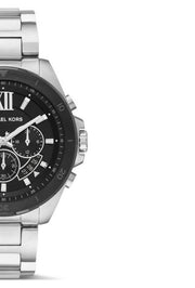  Shop Authentic Michael Kors Brecken Chronograph Black Dial Silver Steel Strap Watch For Men - MK8847 - Luxxuri