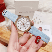  Shop Authentic Michael Kors Tibby Multifunction White Dial Blue Leather Strap Watch For Women - MK2965 - Luxxuri