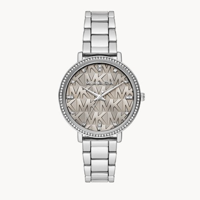  Shop Authentic Michael Kors Pyper Grey Dial Silver Steel Strap Watch For Women - MK4672 - Luxxuri