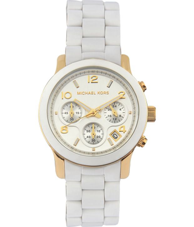  Shop Authentic Michael Kors Runway White Dial White Steel Strap Watch for Women - MK5145 - Luxxuri