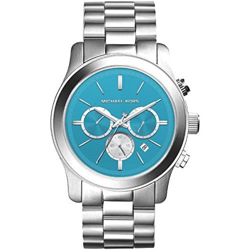  Shop Authentic Michael Kors Runway Quartz Blue Dial Silver Steel Strap Watch For Women - MK5953 - Luxxuri