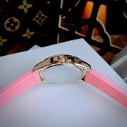  Shop Authentic Michael Kors Mini Pilot Quartz Rose Gold Dial Pink Silicone Strap Watch For Women - MK7375 - Luxxuri