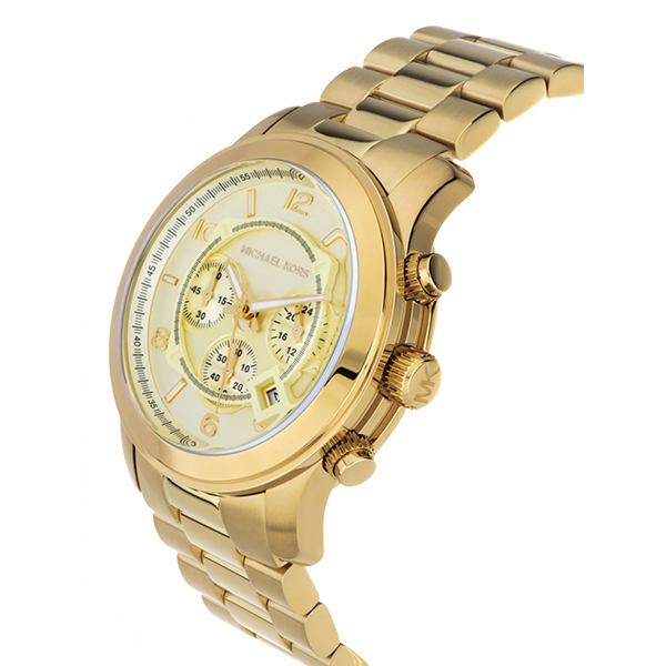  Shop Authentic Michael Kors Runway Gold Dial Gold Steel Strap  Watch for Men - MK8077 - Luxxuri