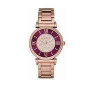  Shop Authentic Michael Kors Catlin Quartz Rose Gold Dial Rose Gold Steel Strap Watch For Women - MK3412 - Luxxuri