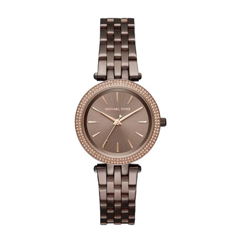  Shop Authentic Michael Kors Darci Quartz Brown Dial Brown Steel Strap Watch For Women - MK3553 - Luxxuri