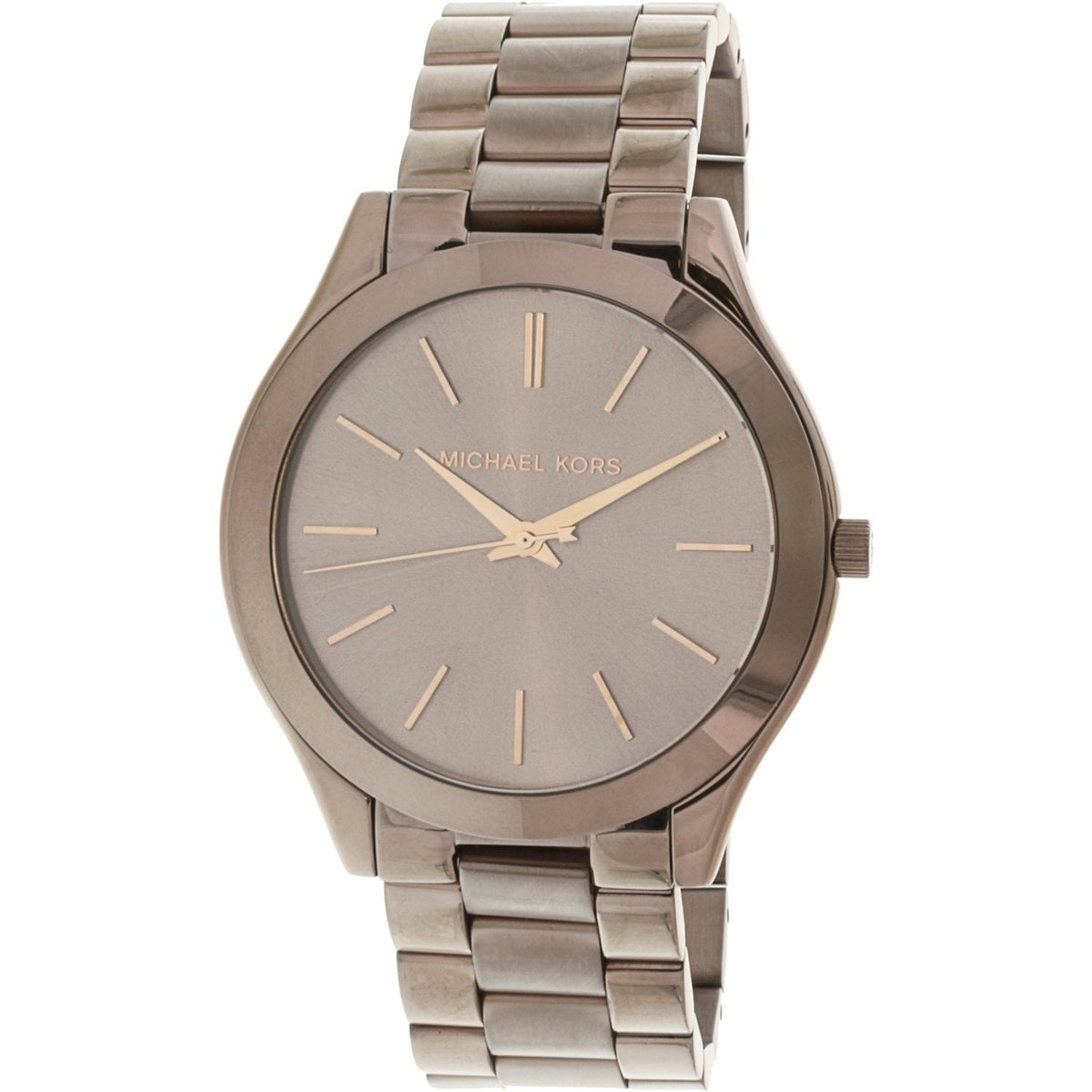  Shop Authentic Michael Kors Runway Quartz Brown Dial Brown Steel Strap Watch For Women - MK3418 - Luxxuri
