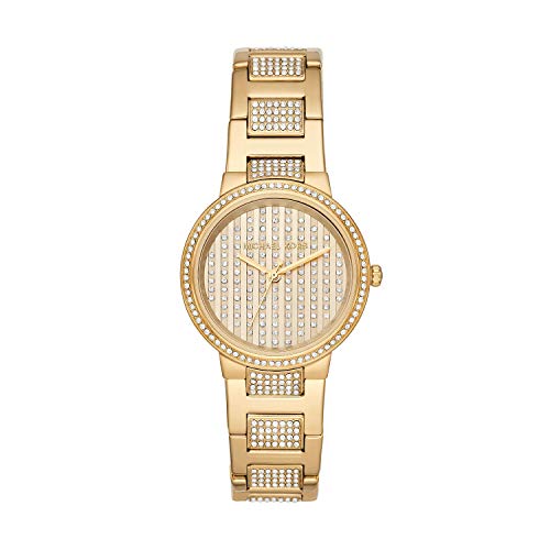  Shop Authentic Michael Kors Gabbi Crystals Gold Dial Gold Steel Strap Watch For Women - MK3985 - Luxxuri
