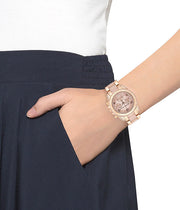  Shop Authentic Michael Kors Blair Chronograph Rose Gold Dial Two Tone Steel Strap Watch for Women - MK5943 - Luxxuri