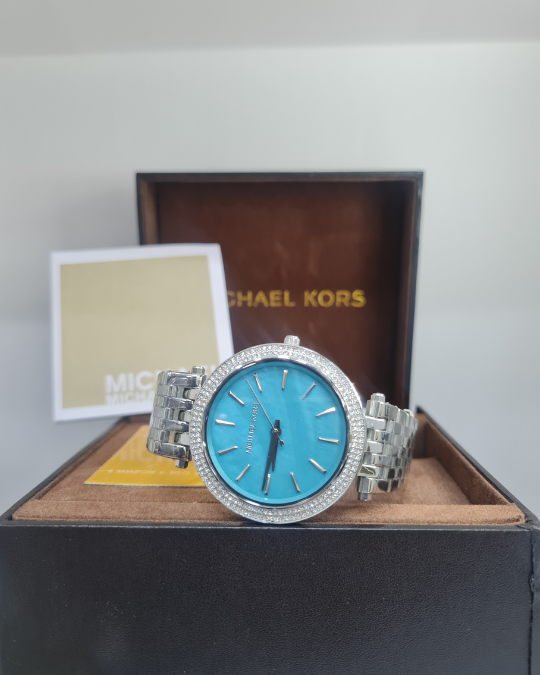  Shop Authentic Michael Kors Darci Mother of Pearl Blue  Dial Silver Steel Strap Watch for Women - MK3515 - Luxxuri