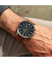  Shop Authentic Michael Kors Gage Chronograph Quartz Black Dial Brown Leather Strap Watch For Men - MK8333 - Luxxuri