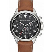  Shop Authentic Michael Kors Gage Chronograph Quartz Black Dial Brown Leather Strap Watch For Men - MK8333 - Luxxuri