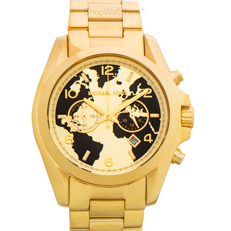  Shop Authentic Michael Kors Bradshaw Stop Hunger Black Gold Dial Gold Steel Strap Watch for Women - MK6272 - Luxxuri