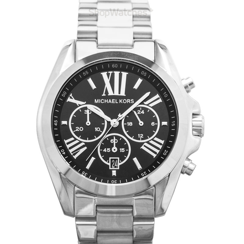  Shop Authentic Michael Kors Bradshaw Black Dial Silver Steel Strap Watch for Men - MK5705 - Luxxuri