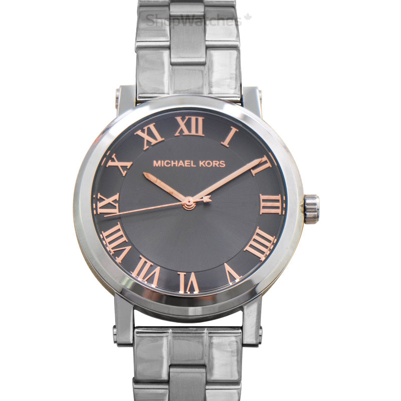  Shop Authentic Michael Kors Norie Grey Dial Silver Stainless Steel Strap Watch for Women - MK3559 - Luxxuri