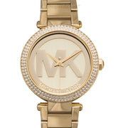 Shop Authentic Michael Kors Parker Diamonds Gold Dial Gold Steel Strap Watch for Women - MK5784 - Luxxuri